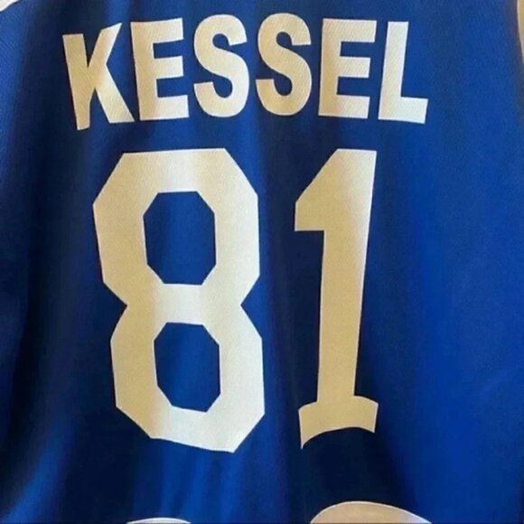 NHL Toronto Maple Leafs Hockey Jersey #81 Phil Kessel Blue White Small - Picture 5 of 13